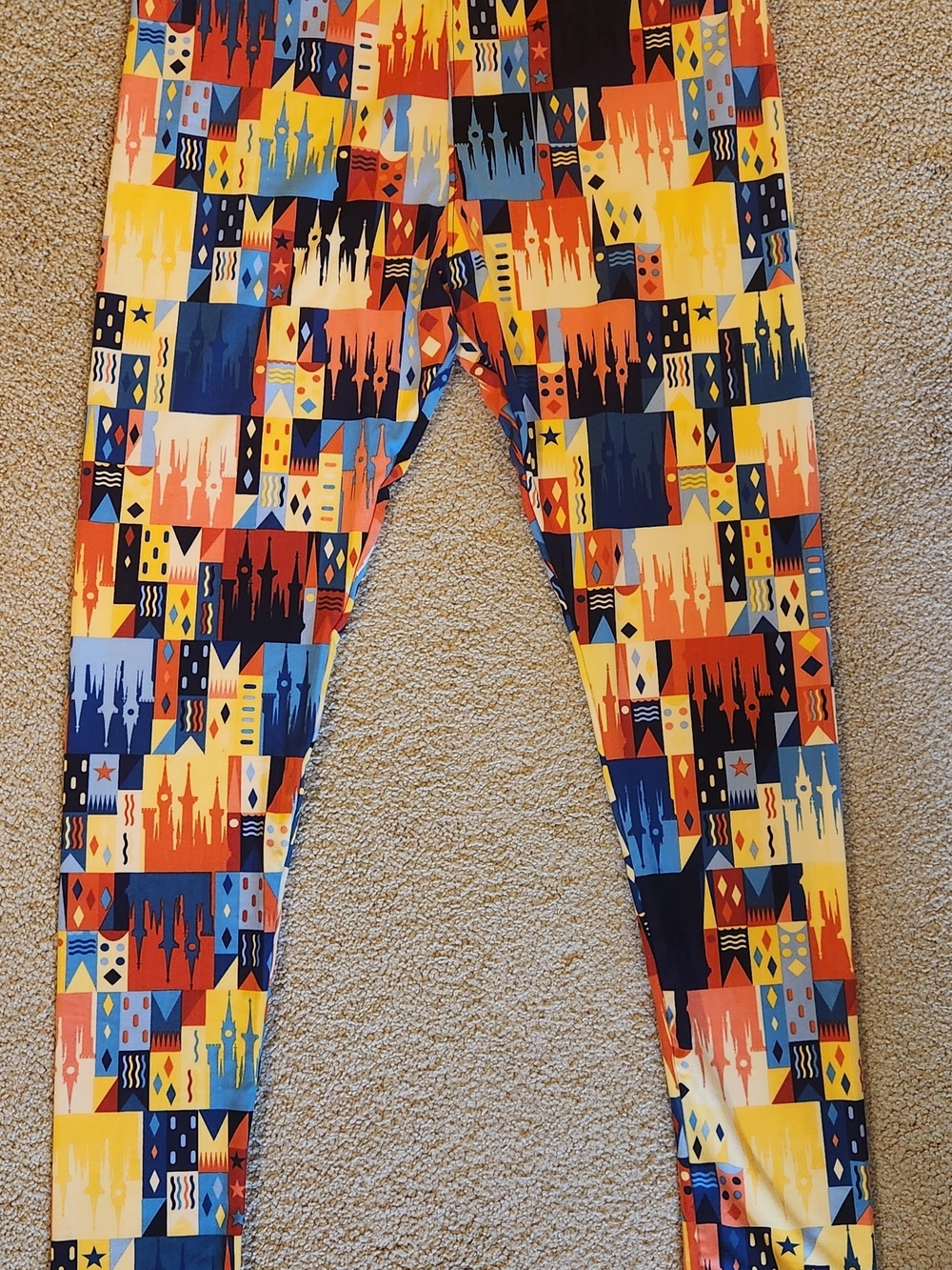 LuLaRoe Disney Castle Print Leggings - Picture 3 of 4